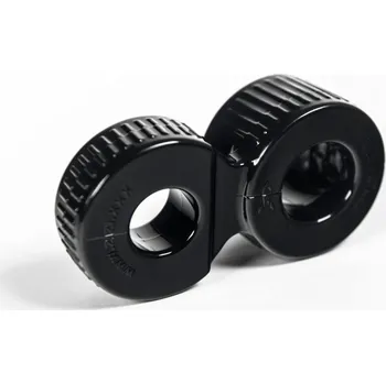 Erekční kroužek a natahovač varlat Zizi Trainer černý, elastický erekční kroužek na penis a varlata