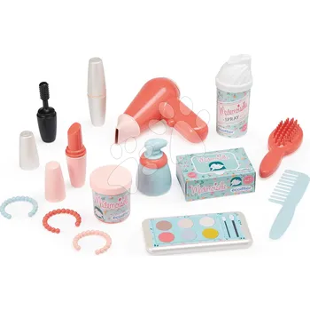 Kosmetický kufr Kosmetický kufřík Mademoiselle Vintage Beauty Case Écoiffier s vysoušečem vlasů 14 doplňků od 18 měsíců