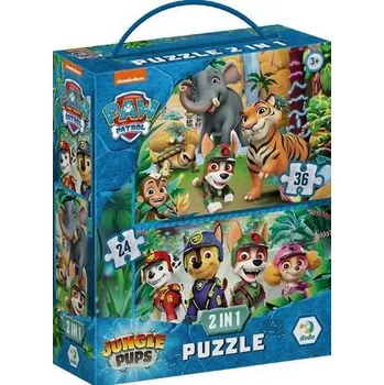Puzzle Puzzle 2w1 Psi Patrol Przygoda w dżunlgi