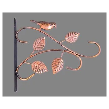 Věšák Věšák kovový s ptáčkem a listy (cs, Prodex)