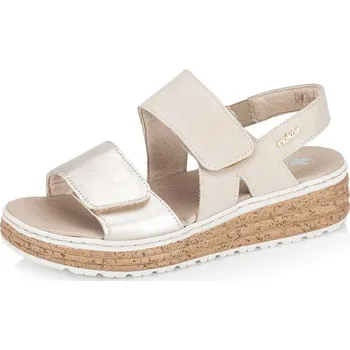 Dámské sandále Dámské sandály RIEKER 62761-90 zlatá S5 41