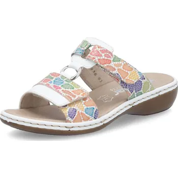 Dámské pantofle Dámské nazouváky RIEKER 659X6-91 bílá S5 41