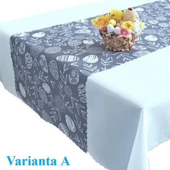 Velikonoční dekorace Velikonoční ubrusový set Vejce Varianta A 120x140 + šála 38x140