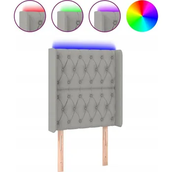 LED Čelo světle šedé 83x16x118 cm IP65