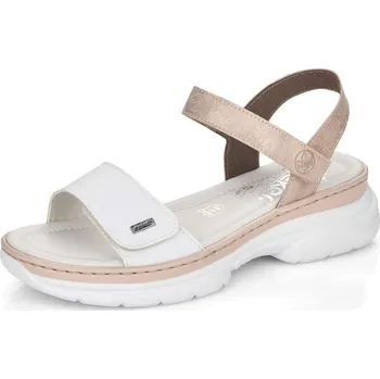 Dámská móda Dámské sandály RIEKER 66654-80 bílá S5 41