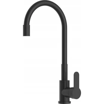 Vodovodní baterie Stojánková kuchyňská baterie Milo RUBEN, černá/stříbrná