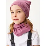 unuo Dětský nákrčník z teplákoviny Basic, Růžová Velikost: Dětská