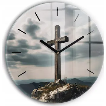 Hodiny Nástěnné hodiny SacroArte modré 30 cm