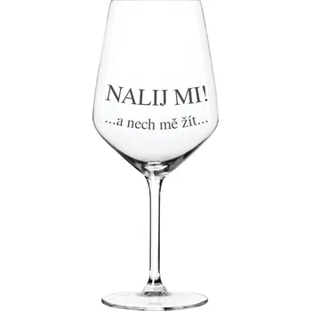 Žertovný předmět GRAVENO Sklenice "NALIJ MI"