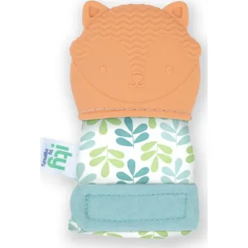 Hračka pro kojence INGENUITY Kousátko s rukavičkou liška Kitt oranžová bez BPA 3m+