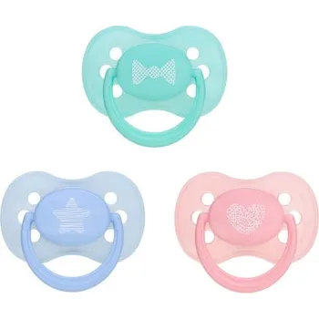 dudlíky Canpol babies Dudlík 18m+ silikonový symetrický PASTELS