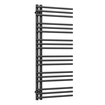 Radiátor Erga Aquatic, topné těleso 1200x500 mm, 494W, černá, ERG-LAV-AQUA-12050-BK