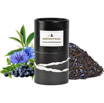 Čaj ORIENTAL Černý aromatizovaný čaj Borůvkový Black - 80 g dóza