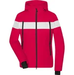 James&Nicholson Dámská zimní bunda JN1173 Light Red-White XL