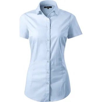 Dámská košile MALFINI Premium Jemně strečová slim fit košile Flash Malfini Premium, 73% bavny Barva: Světle modrá, Velikost: M