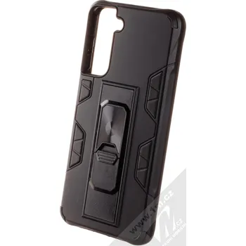 Pouzdro na mobilní telefon 1Mcz Defender Stand pouzdro pro Samsung Galaxy S21, černá