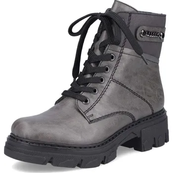 Dámské kozačky Dámská kotníková obuv RIEKER 74644-45 šedá W2 42