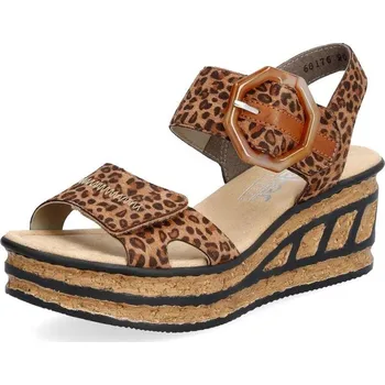 Dámské sandále Dámské sandály RIEKER 68176-90 hnědá S4 41