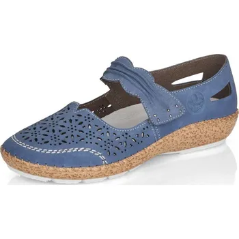Dámské polobotky Dámské polobotky RIEKER 44896-15 modrá S5 38