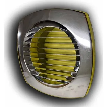 Větrací mřížka Větrací mřížka s límcem d100 mm - sundavací čelo - hnědá – MIKAWI 14-3276