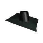 Komíny CZ Střešní průchodka 20-35° nerez okraj 200/50 mm Povrch: Černý R9005