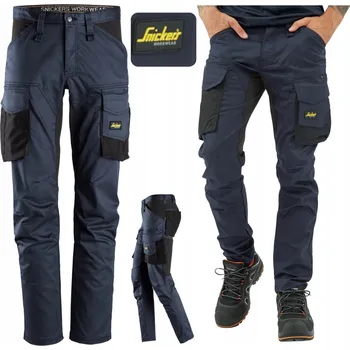 montérky Pracovní kalhoty Snickers AllroundWork Stretch 6803, velikost 58, tmavě modré (navy)