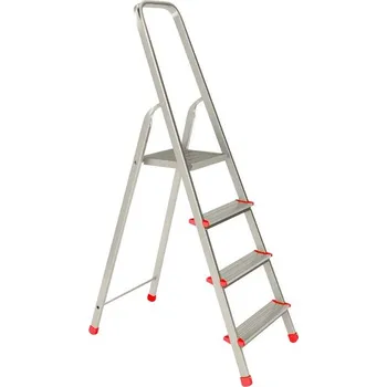 Jednostranné schůdky hliníkové, 4 stupně, výška 137 cm - ALVE Eurostyl