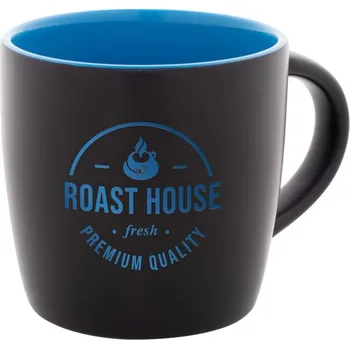 Hrnek Sculptus - Modrá / Černá