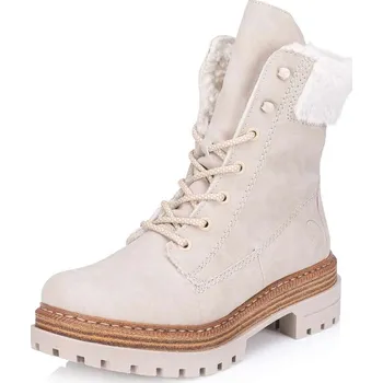 Dámské kozačky Dámská kotníková obuv RIEKER 75630-62 béžová W3 41