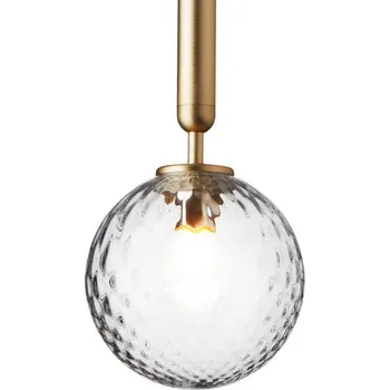 Nuura Závěsné svítidlo Miira 1, brass/optic clear