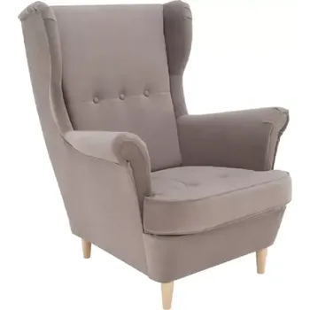 Křeslo Křeslo ušák RUFINO 3 NEW, béžovošedá - SLEVA 3% s kodem radost25