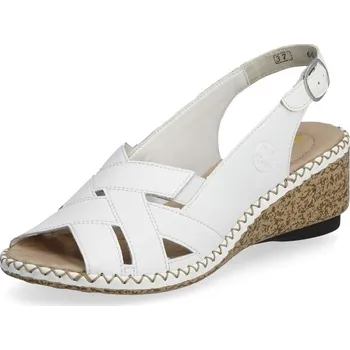 Dámské sandále Dámské sandály RIEKER 66189-80 bílá S5 41