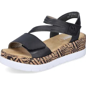 Dámská obuv Dámské sandály RIEKER V3964-01 černá S4 42