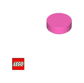 Stavebnice LEGO LEGO® Dílky LEGO Kruhová Dlaždice 1x1 / 98138 Barva: Tmavě-Růžová 18674