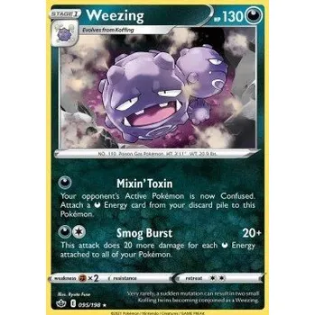 Sběratelská karetní hra Pokémon CRE 095/198 Weezing - Chilling Reign Stav: Near Mint, Verze: NORMAL