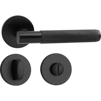 Dveřní kování SORIA WC klika na dveře černá WC Černá