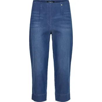 Dámské džíny Dámské lehké capri kalhoty (lyocell - jeans vzhled) - v nadměrné velikosti 3838