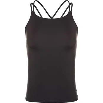 GYMSHARK Dámské fitness tílko Studio Tank XL ČERNÁ