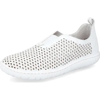 Dámské mokasíny Dámské mokasíny RIEKER 52866-80 bílá S5 41