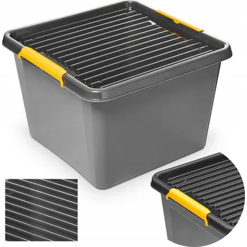 Úložný box PLASTOVÁ KRABIČKA S VÍKEM PRO SKLADOVÁNÍ BOX KRABIČKA 32L