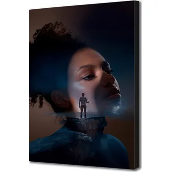 Obraz Obraz na plátně canvas Černoška Žena Muž 20x30 cm