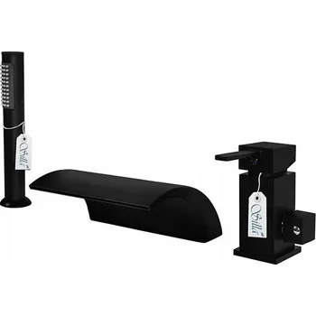 Vodovodní baterie Vanová a sprchová baterie jednopáková na okraj vany Silla Premium černá