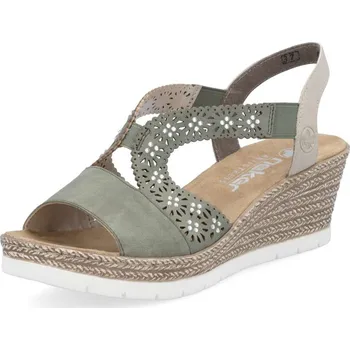 Dámské sandále Dámské sandály RIEKER 61916-52 zelená S5 42