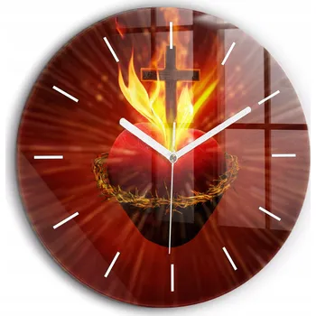 Hodiny Nástěnné hodiny SacroArte červené 60 cm