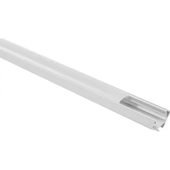 LED lišta Eco Light R02 rohový profil bílý + mléčný difuzor 2m + 4x krytky