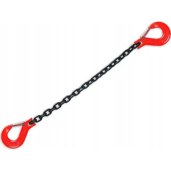Upínací popruh Řetěz 5m / 8mm / 2t s bezpečnostními háky Závěsný řetěz Odtahový