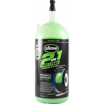 Sada na opravu pneumatiky Utěsňovací přípravek pro pneu s duší / pro pneu bez duše SLIME 2V1 / 2in1 TIRE A TUBE SEALANT obsah 946 ml