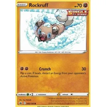 Volný čas Pokémon CRE 086/198 Rockruff - Chilling Reign Stav: Near Mint, Verze: NORMAL