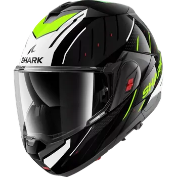 Helma na motorku Překlápěcí helma Shark Oxo Rydger (černá, bílá, žlutá), vel. XL