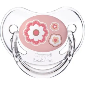 Canpol babies Dudlík 18m+ silikonový anatomický NEWBORN BABY růžový